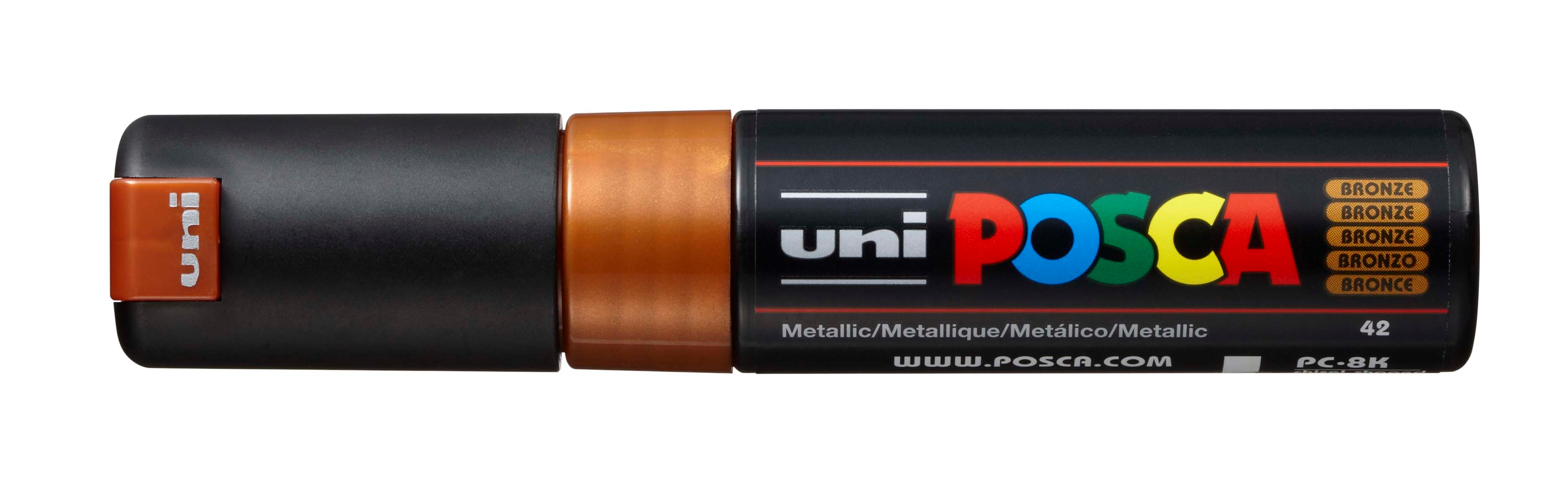 UNI-BALL Posca Marker 8mm PC-8K BRONZE MET, bronze MET, bronze