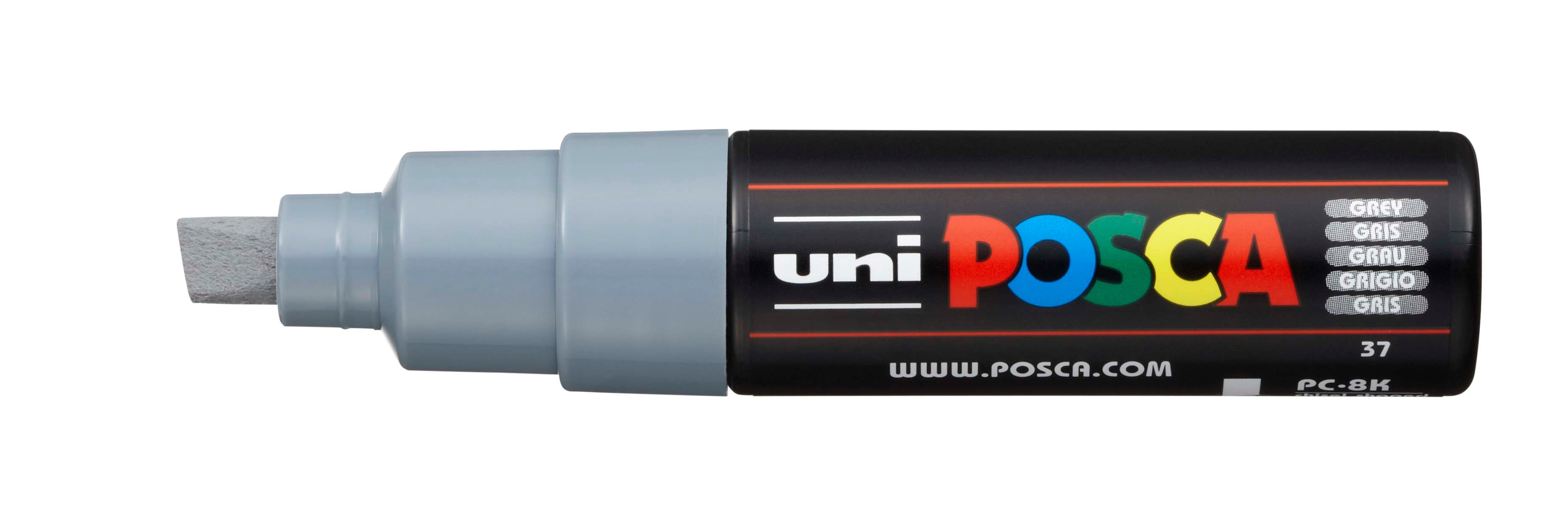 UNI-BALL Posca Marker 8mm PC-8K GREY gris