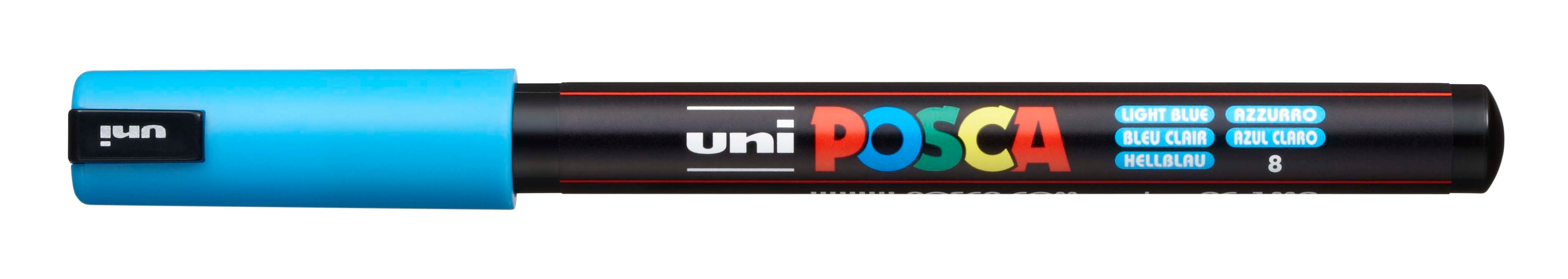 UNI-BALL Posca Fineliner 0,7mm PC1MR, hellblau <br>