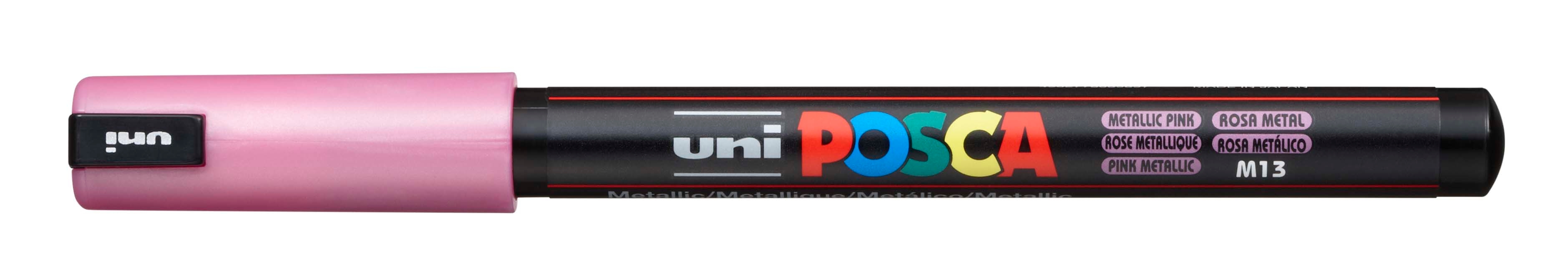 UNI-BALL Posca Fineliner 0,7mm PC1MR, metallic rosa<br>