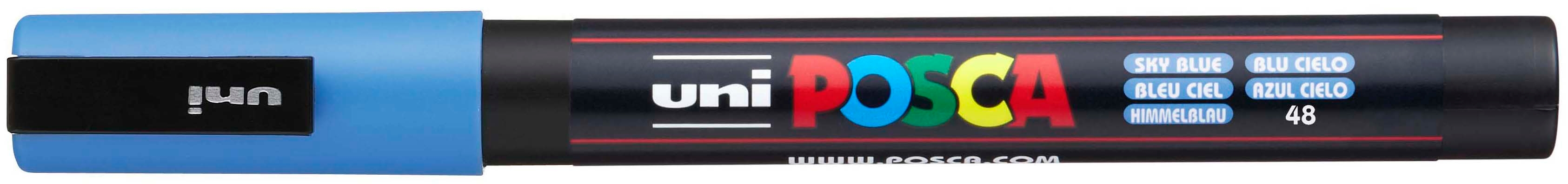 UNI-BALL Posca Marker 0,9-1,3mm PC3M himmelblau, Rundspitze<br>