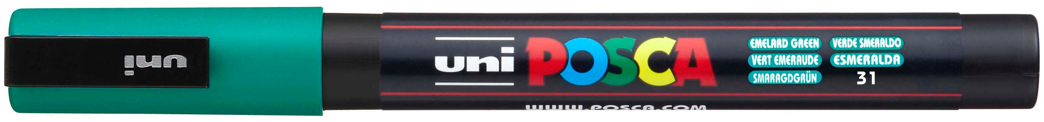 UNI-BALL Posca Marker 0,9-1,3mm PC3M smaragdgrün, Rundspitze<br>