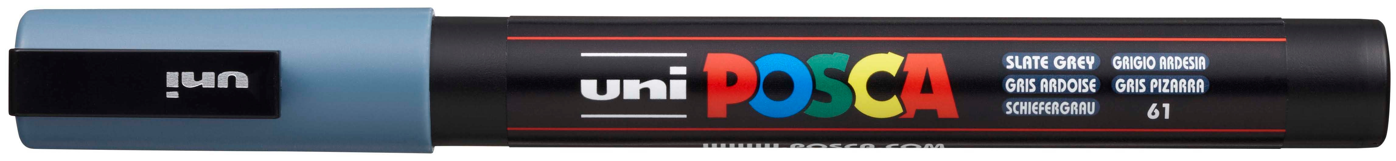 UNI-BALL Posca Marker 0,9-1,3mm PC3MSLATEGRE gris foncé