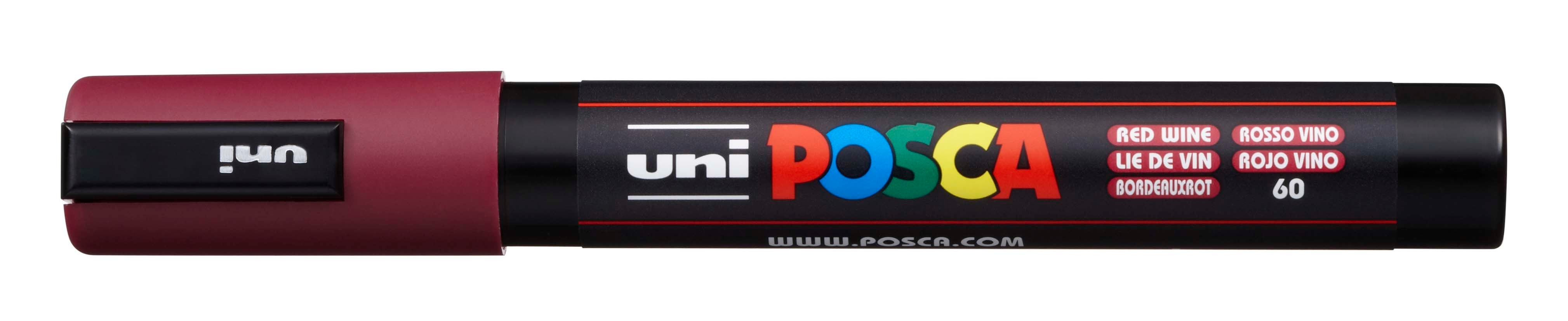 UNI-BALL Posca Marker 1,8-2,5mm PC5M RED WIN bordeaux bordeaux