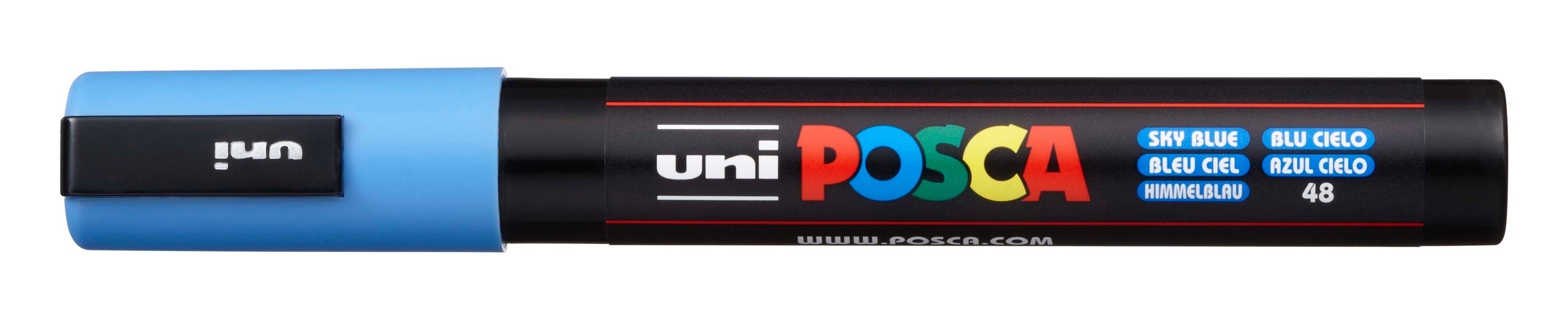 UNI-BALL Posca Marker 1.8- 2.5mm PC5M himmelblau, Rundspitze<br>