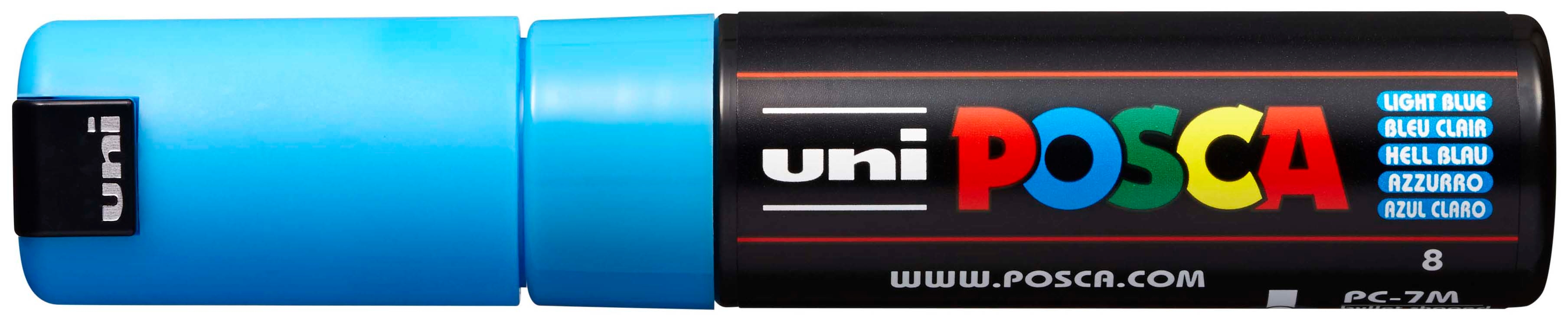 UNI-BALL Posca Marker 4.5-5.5mm PC7M hellblau, Rundspitze<br>