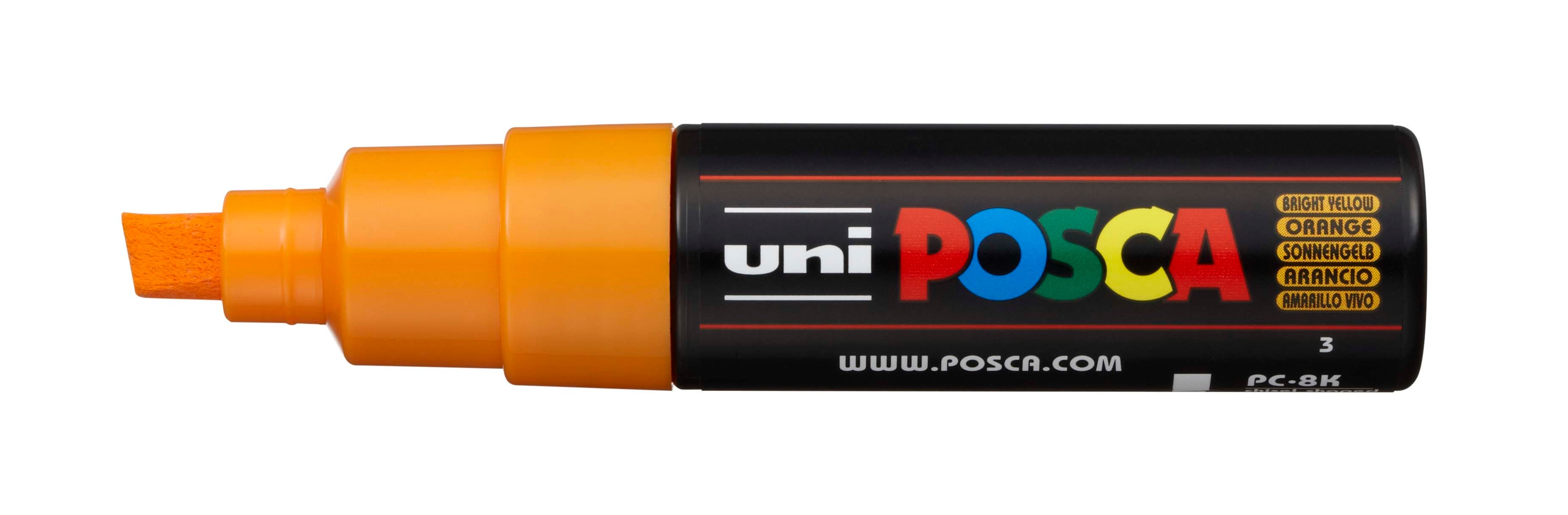 UNI-BALL Posca Marker 8mm PC8K B.YELLO jaune soleil