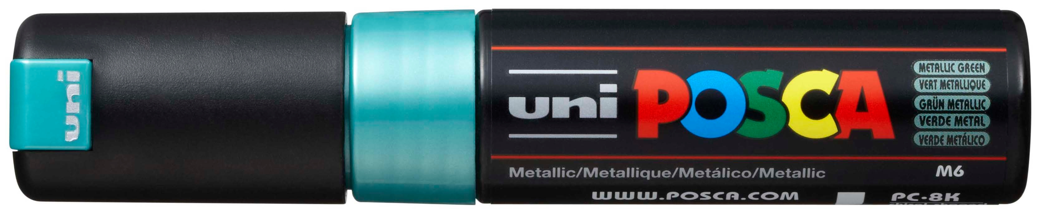 UNI-BALL Posca Marker 8mm PC8KMET.GREE MET vert