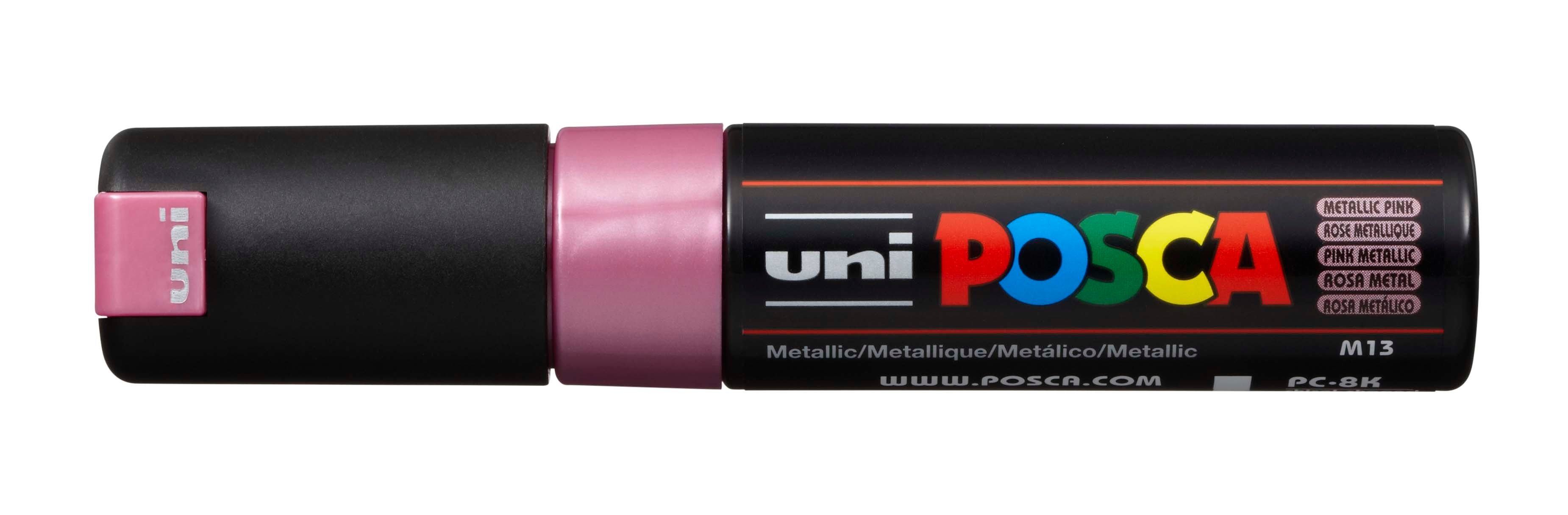UNI-BALL Posca Marker 8mm PC8KMET.PINK MET, rose