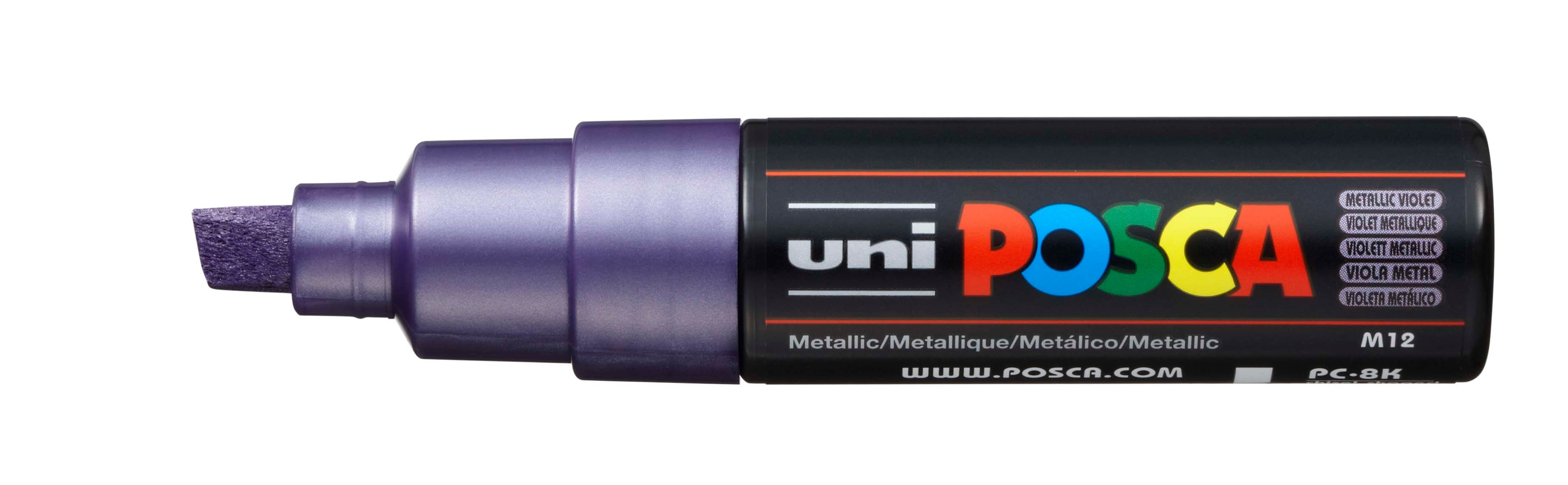 UNI-BALL Posca Marker 8mm PC8KMET.VIOL MET, violet