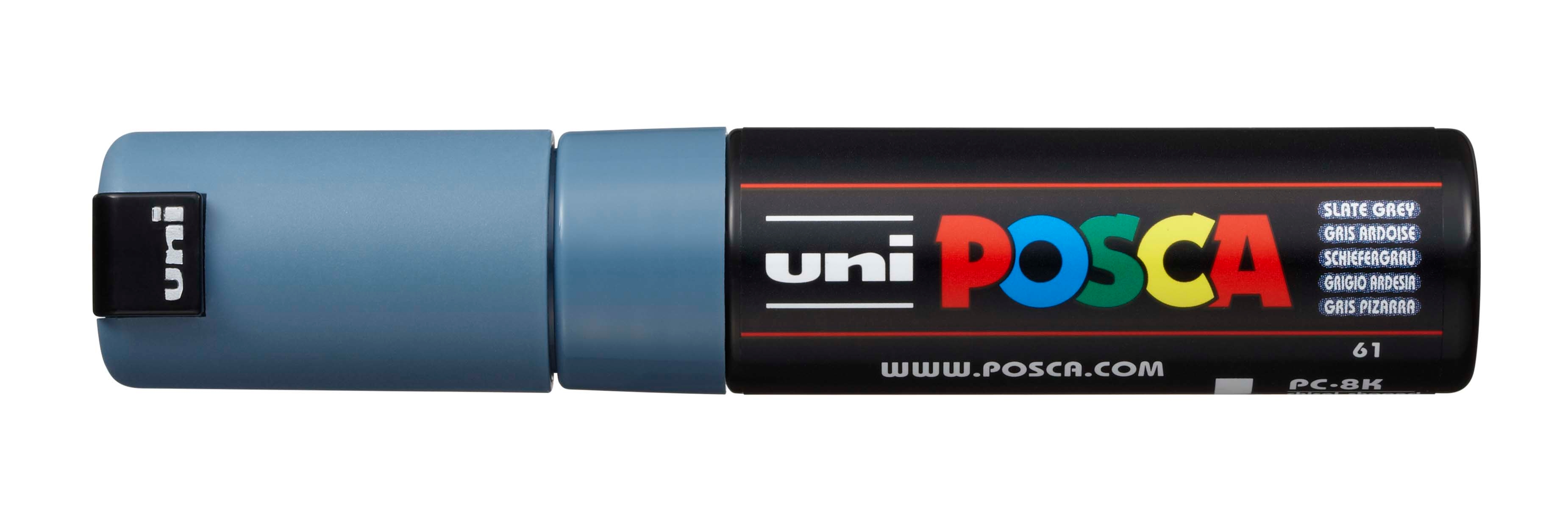 UNI-BALL Posca Marker 8mm PC8KSLATEGRE gris