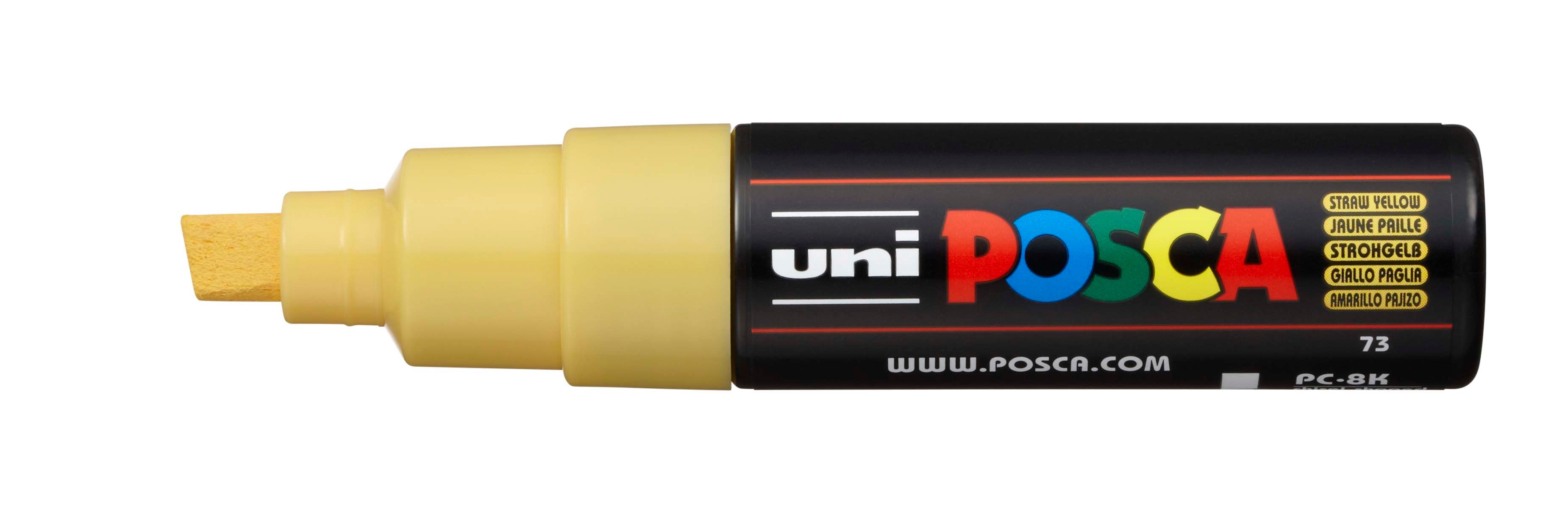 UNI-BALL Posca Marker 8mm PC8KSTRAWYEL jaune paille