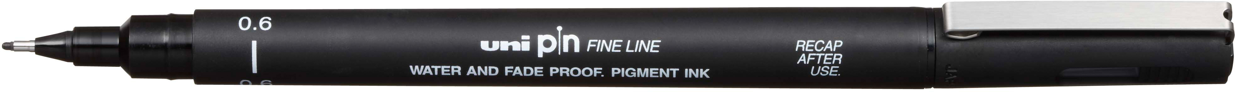 UNI-BALL Fineliner Pin 0,6mm PIN06200(S)B noir noir