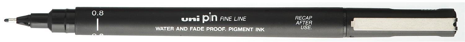 UNI-BALL Fineliner Pin 0,8mm PIN08200(S)B noir