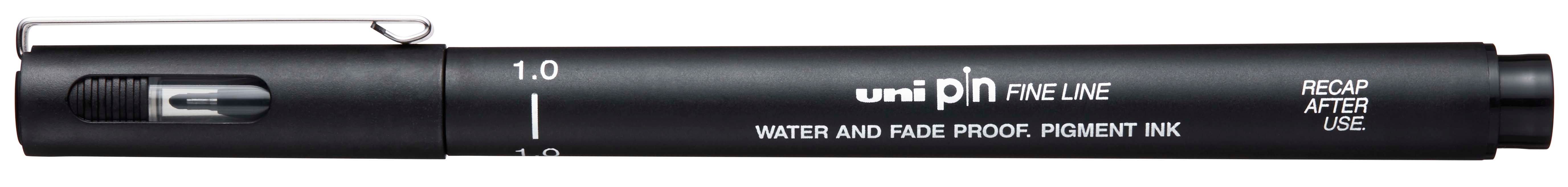 UNI-BALL Fineliner Pin 1mm PIN10-200(S) BLACK noir