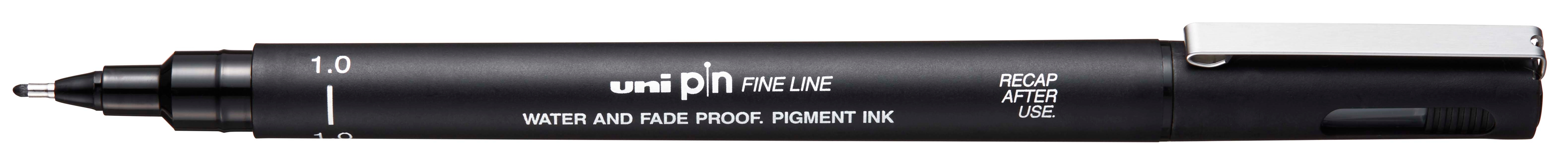 UNI-BALL Fineliner Pin 1mm PIN10-200(S) BLACK noir noir