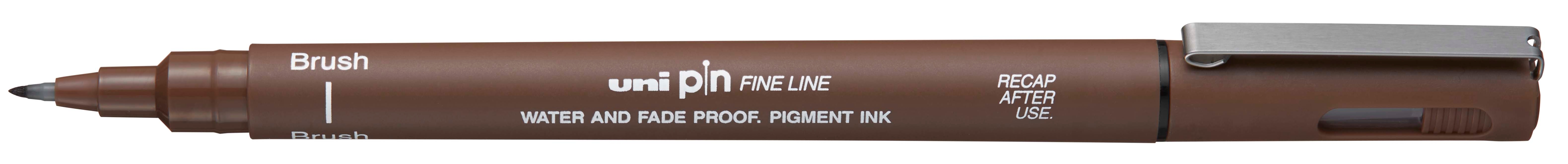 UNI-BALL Fineliner Pin Brush PINBR-200(S) SEPIA sepia