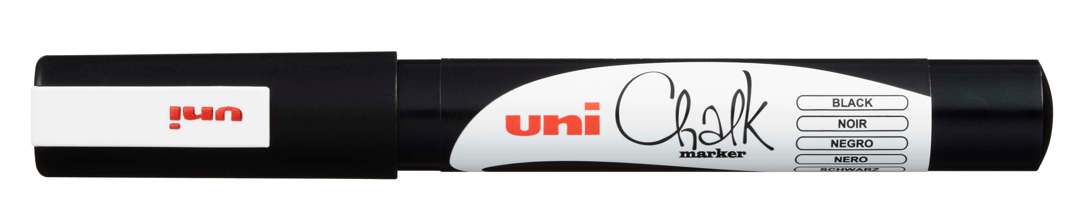 UNI-BALL Chalk-Marker 0,9-1,3mm PWE3MS BLACK noir