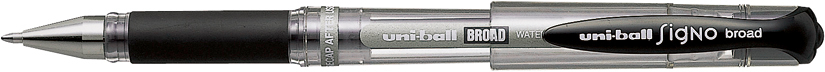 UNI-BALL Signo Broad 1mm UM-153 BLACK noir noir