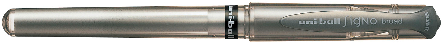 UNI-BALL Signo Broad 1mm UM153 SILVER silber