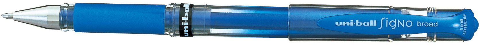 UNI-BALL Signo Broad 1mm UM153MET.BLU bleu-métalic bleu-métalic