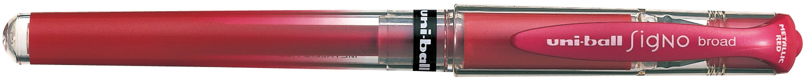 UNI-BALL Signo Broad 1mm UM153MET.RED rouge-métalic