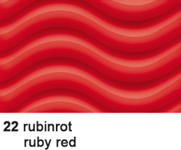 URSUS Carton ondulé 50x70cm 10142222 260g, rouge rubis 260g, rouge rubis