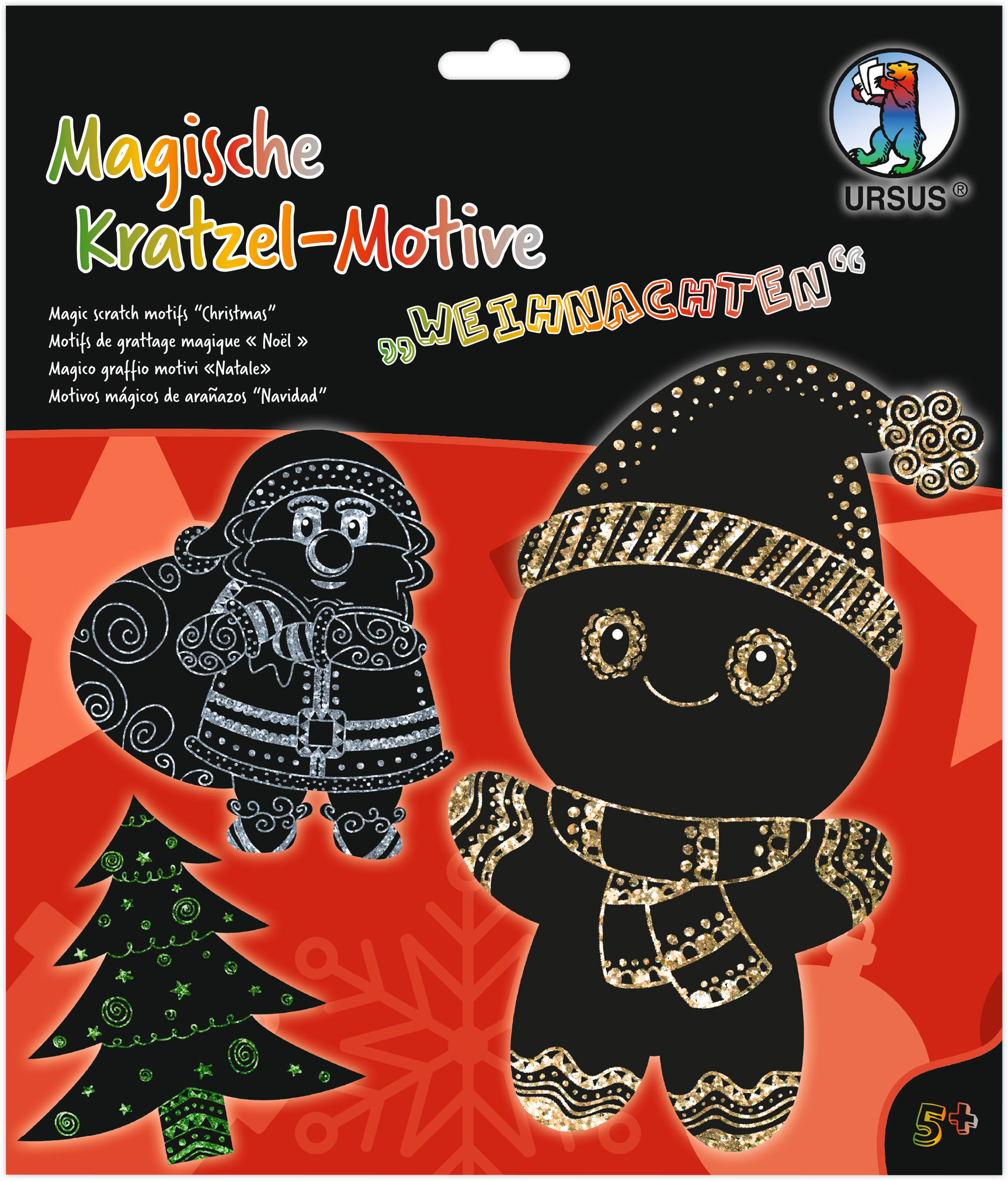 photo URSUS Motifs magiques à gratter 24540004F Noël