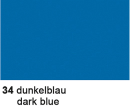 URSUS Papier transparent 70x100cm 2631434 42g, bleu foncé 42g, bleu foncé