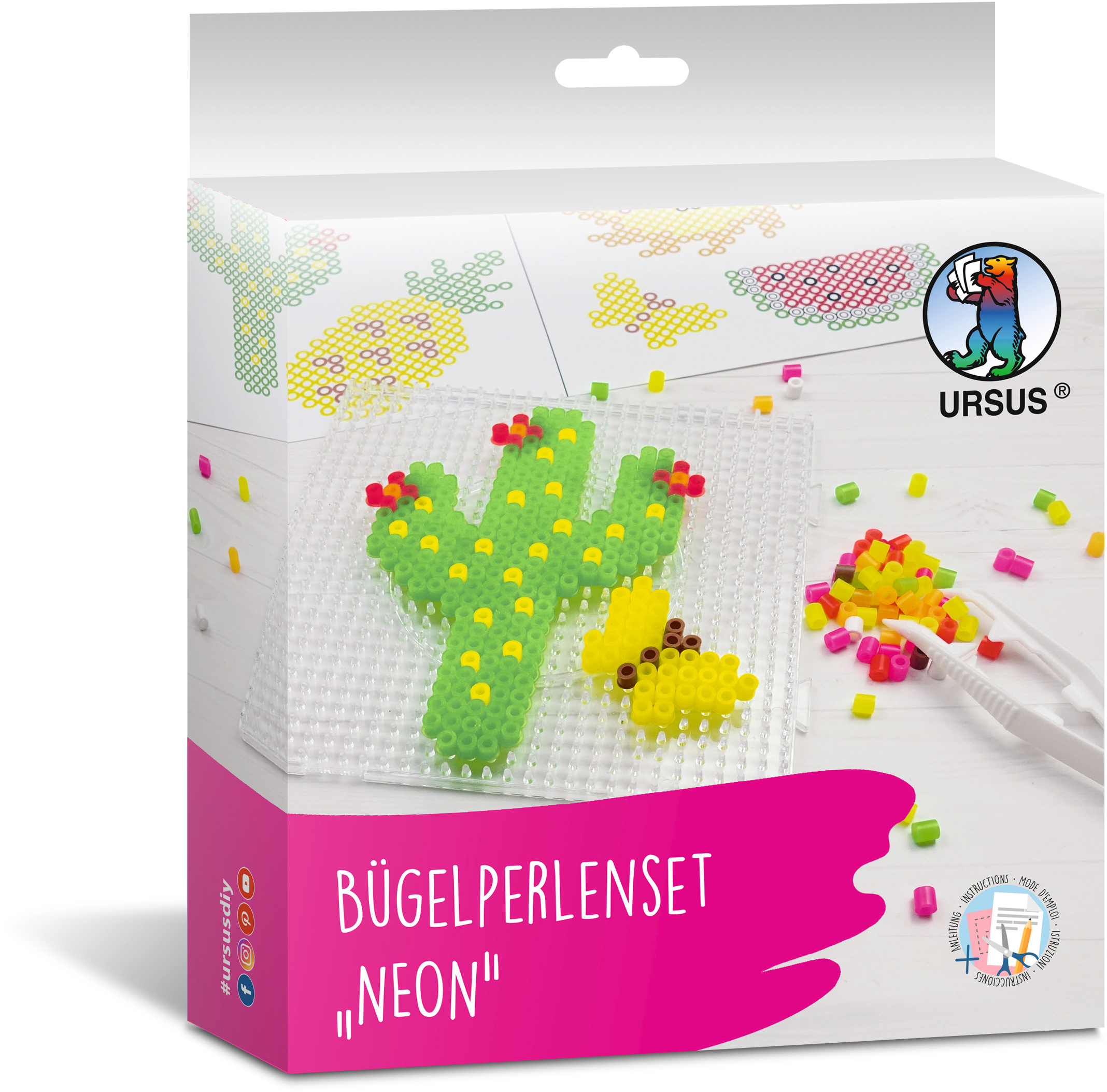 photo URSUS Perles à repasser 39410006 Néon
