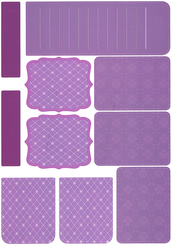 URSUS Card in Box 42000002 Violet 3 pcs./9 flls.