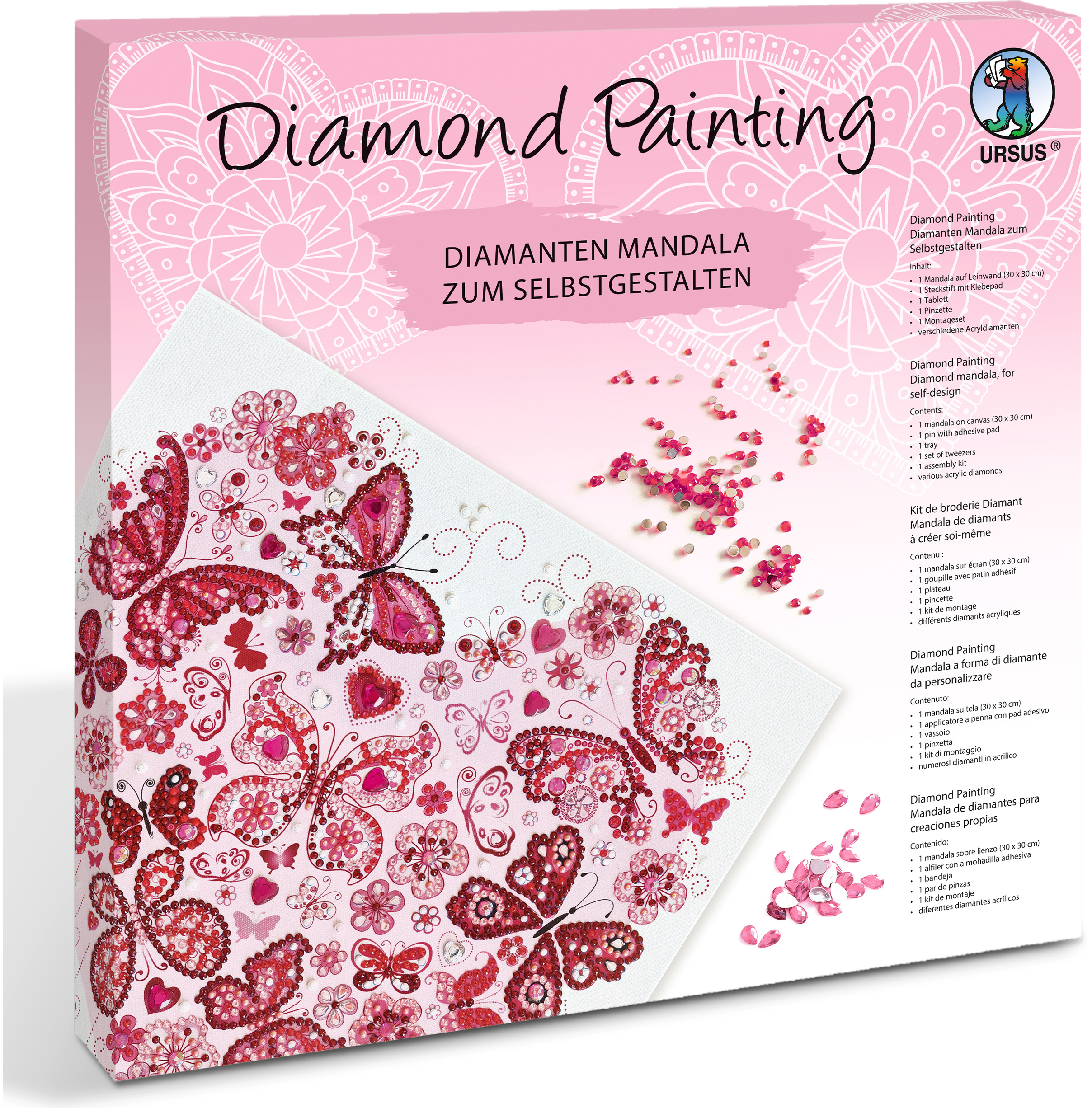 photo URSUS Diamond Painting 43520010F Mandala Set 10