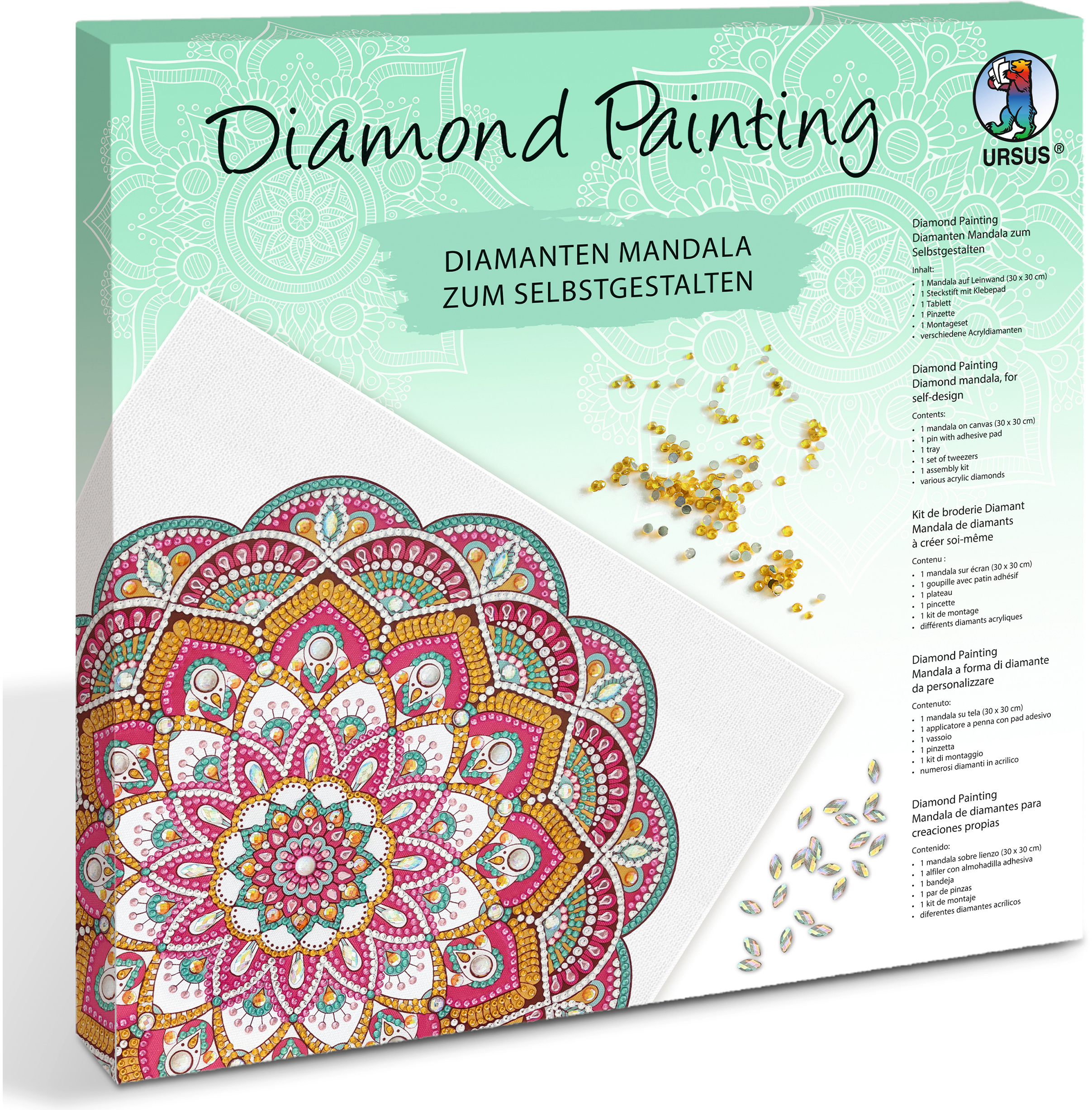 photo URSUS Diamond Painting 43520011F Mandala Set 11