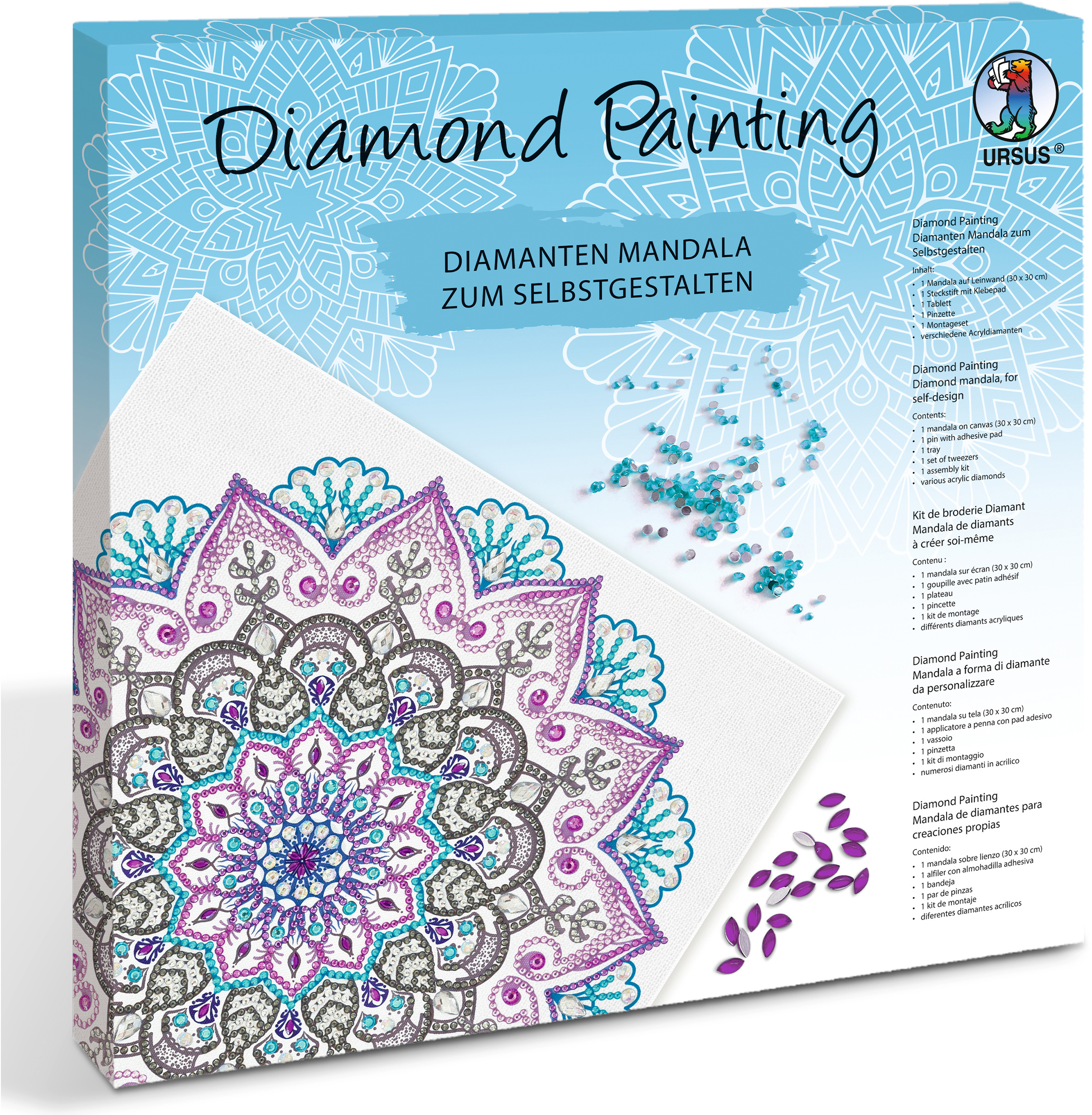 photo URSUS Diamond Painting 43520012F Mandala Set 12