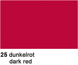 URSUS Papier de soie 50x70cm 4652225 rouge foncé 25 feuilles
