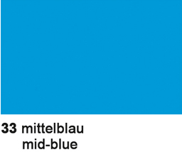 URSUS Papier de soie 50x70cm 4652233 bleu moyen 25 feuilles bleu moyen 25 feuilles