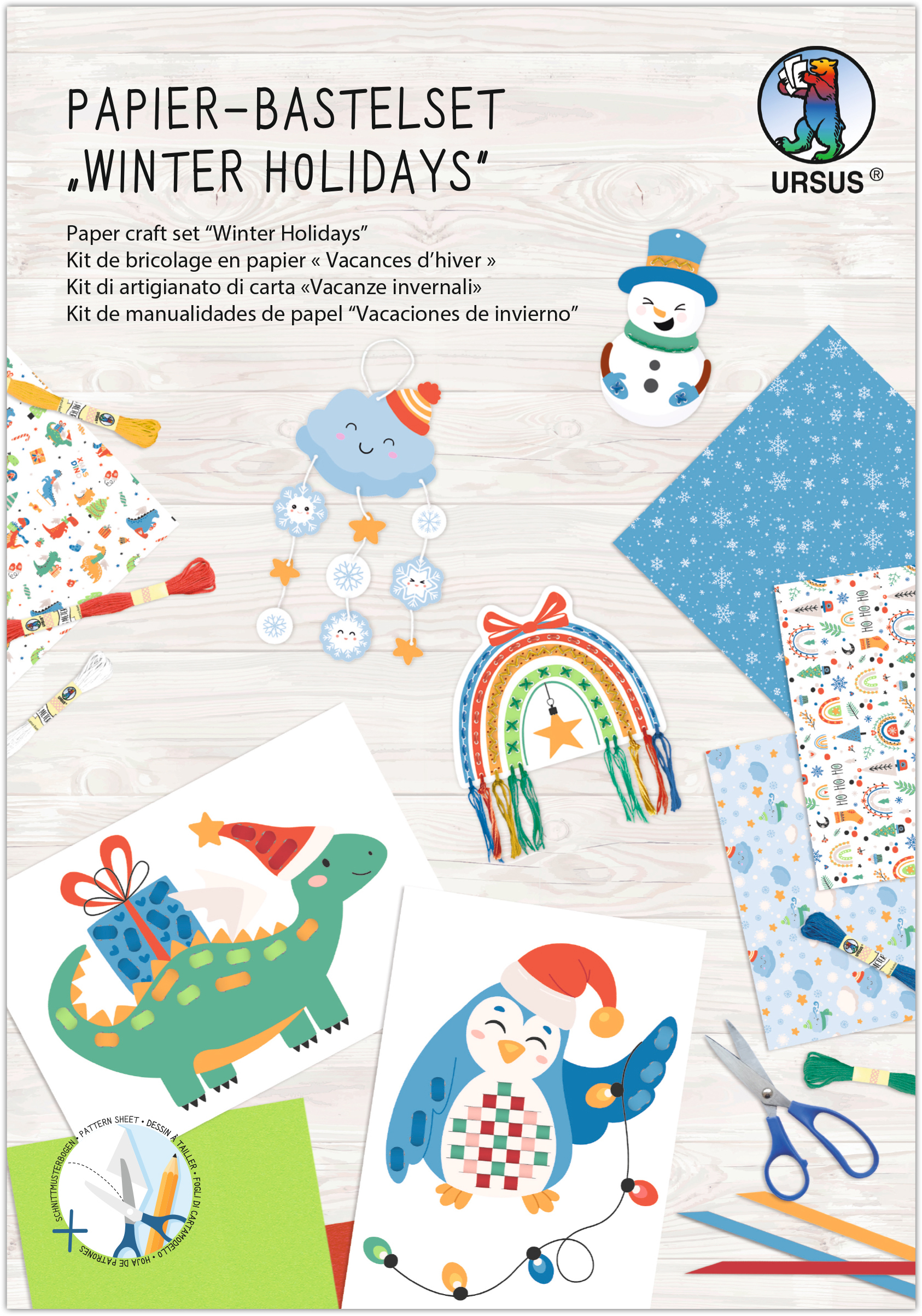 photo URSUS Kit de bricolage en papier A4 8080003F Winter Holidays