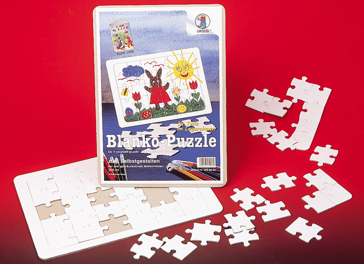 URSUS Blanko-Puzzle 21x29,7cm 8250000 weiss 30 Teile