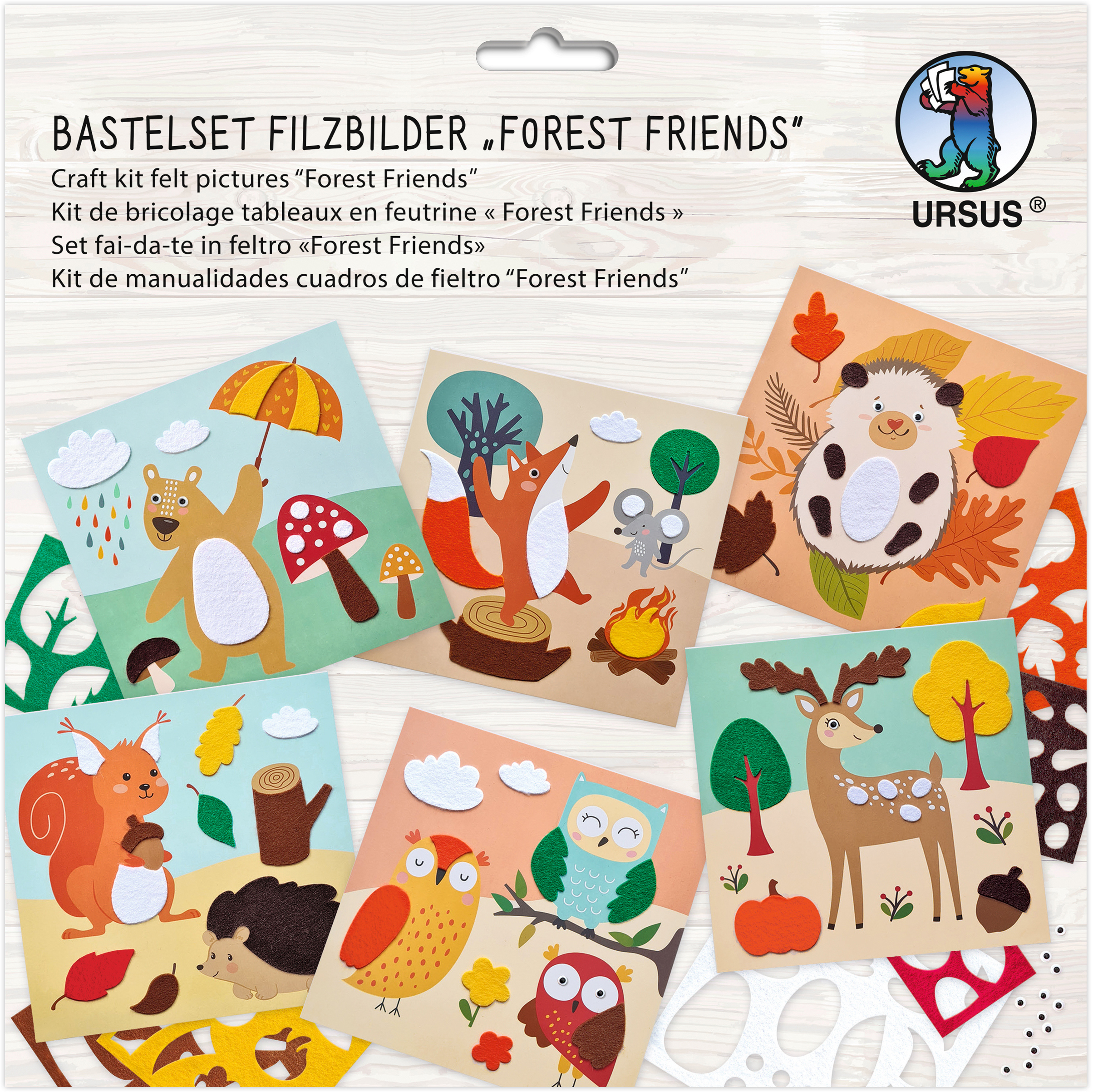photo URSUS Kit de feutre à bricoler 8800002F Forest Friends