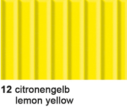 URSUS Carton ondulé 50x70cm 9202212 260g, jaune citron