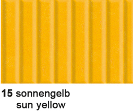 URSUS Carton ondulé 50x70cm 9202215 260g, jaune soleil