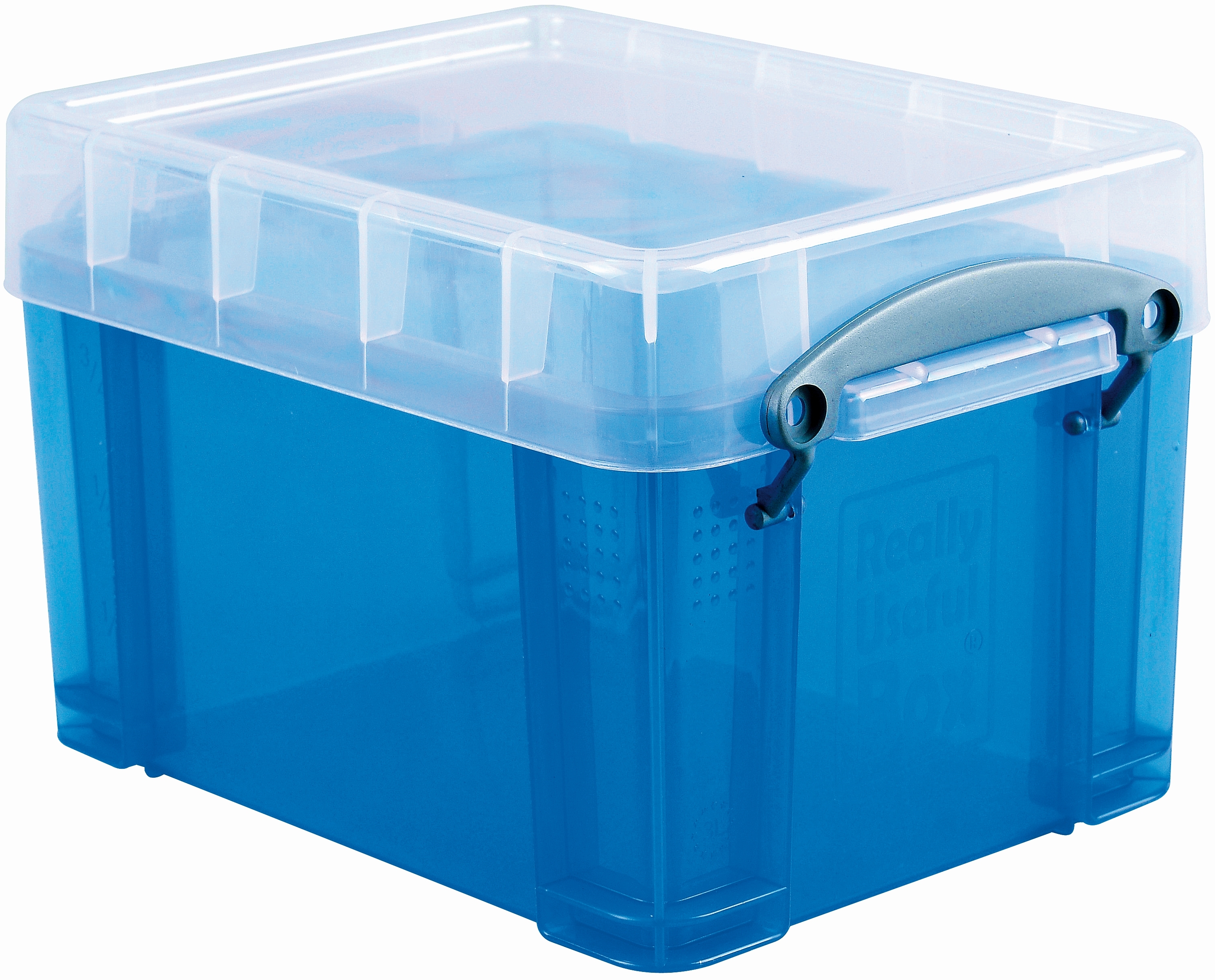 USEFULBOX Boîte de plastique 3lt 68502006 transparent bleu transparent bleu