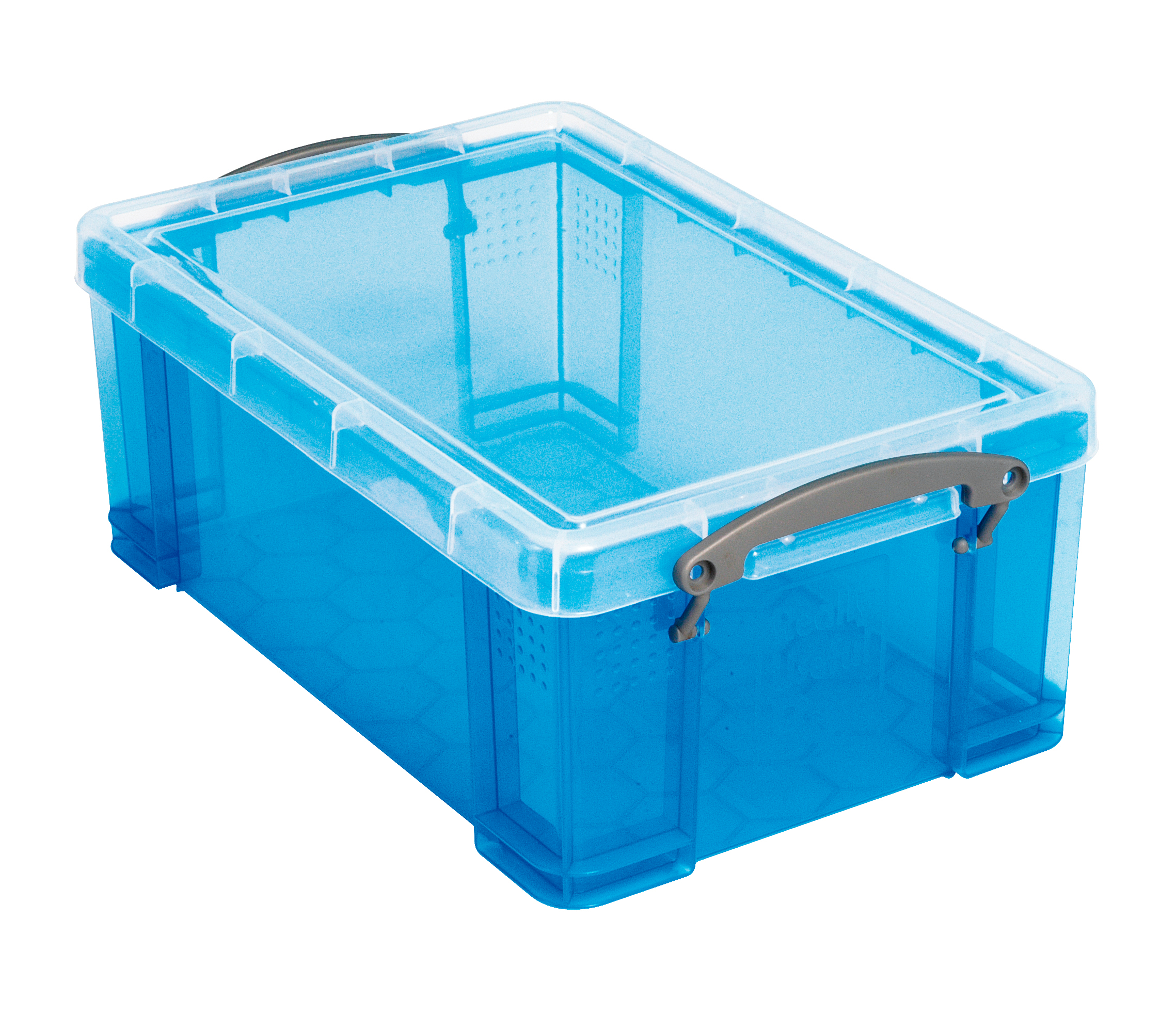 USEFULBOX Boîte de plastique 9lt 68502706 transparent bleu