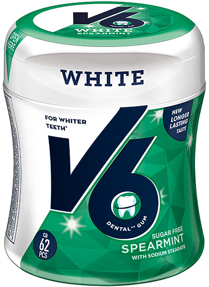 V6 White Spearmint 2281 Boîte, 1x87g