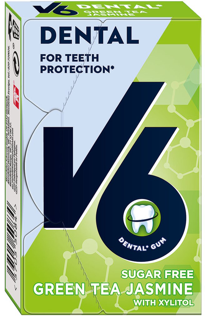 photo V6 Dental Green Tea Jasmine 4046 1x24g