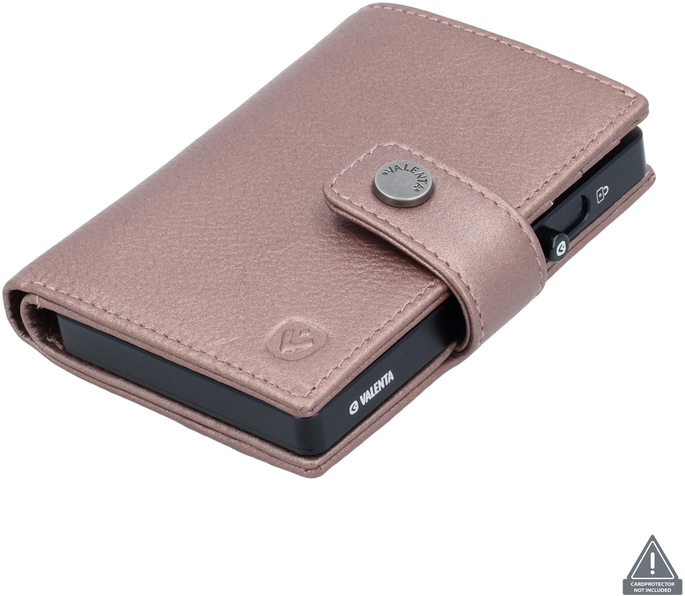 photo VALENTA Card Wallet Leather 588577 Luxe Metallic Copper