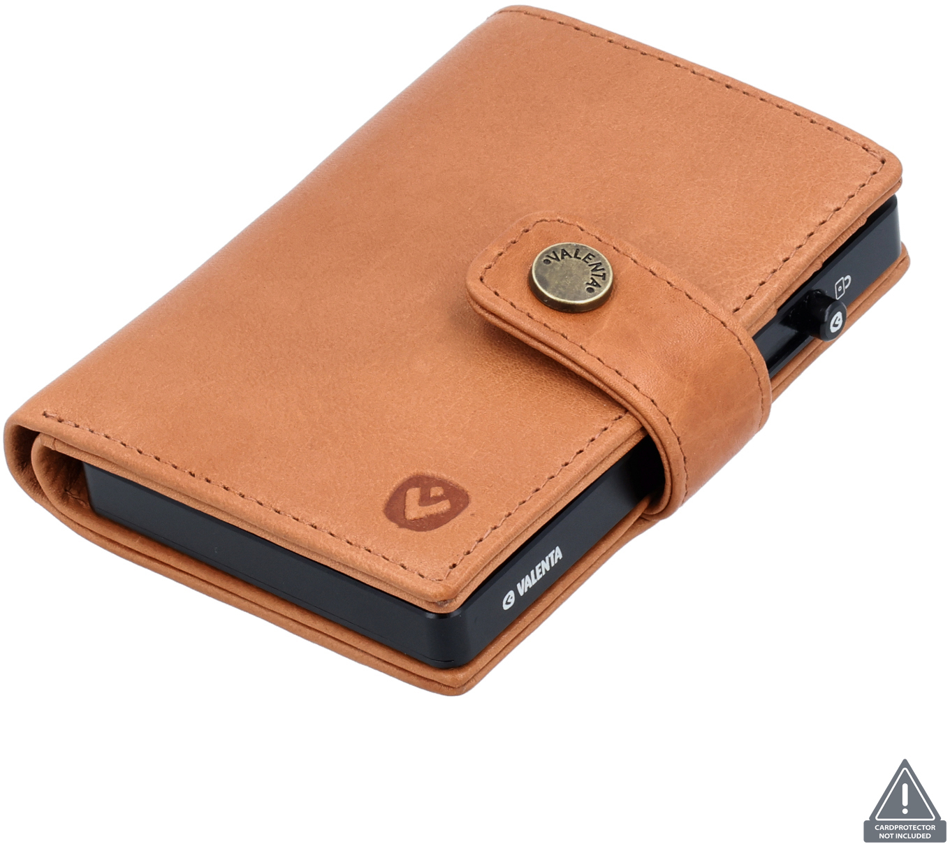 photo VALENTA Card Wallet Leather 588881 Luxe Tan
