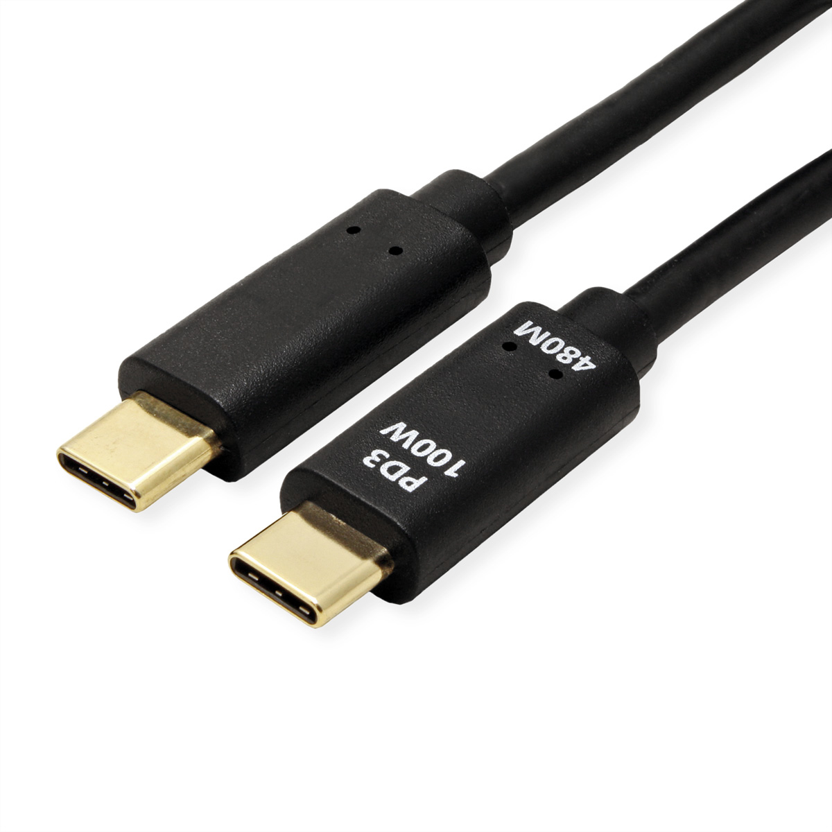 VALUE USB-C-C, Lade & Datenkabel 11.99.8310 Black, ST/ST, PD3.0/100W 3m