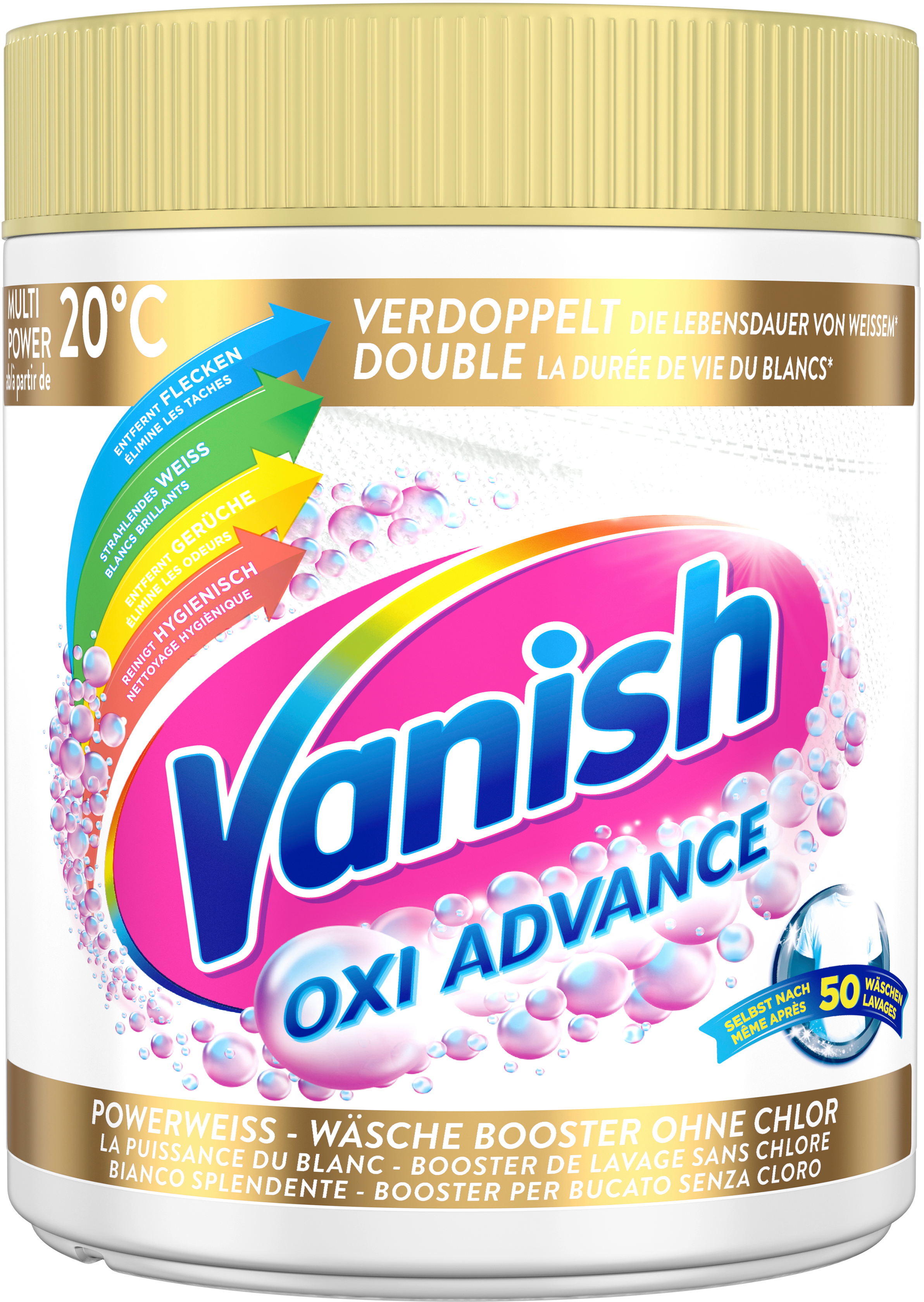 VANISH Poudre Gold Oxi Advance 900g 3256561 blanc blanc