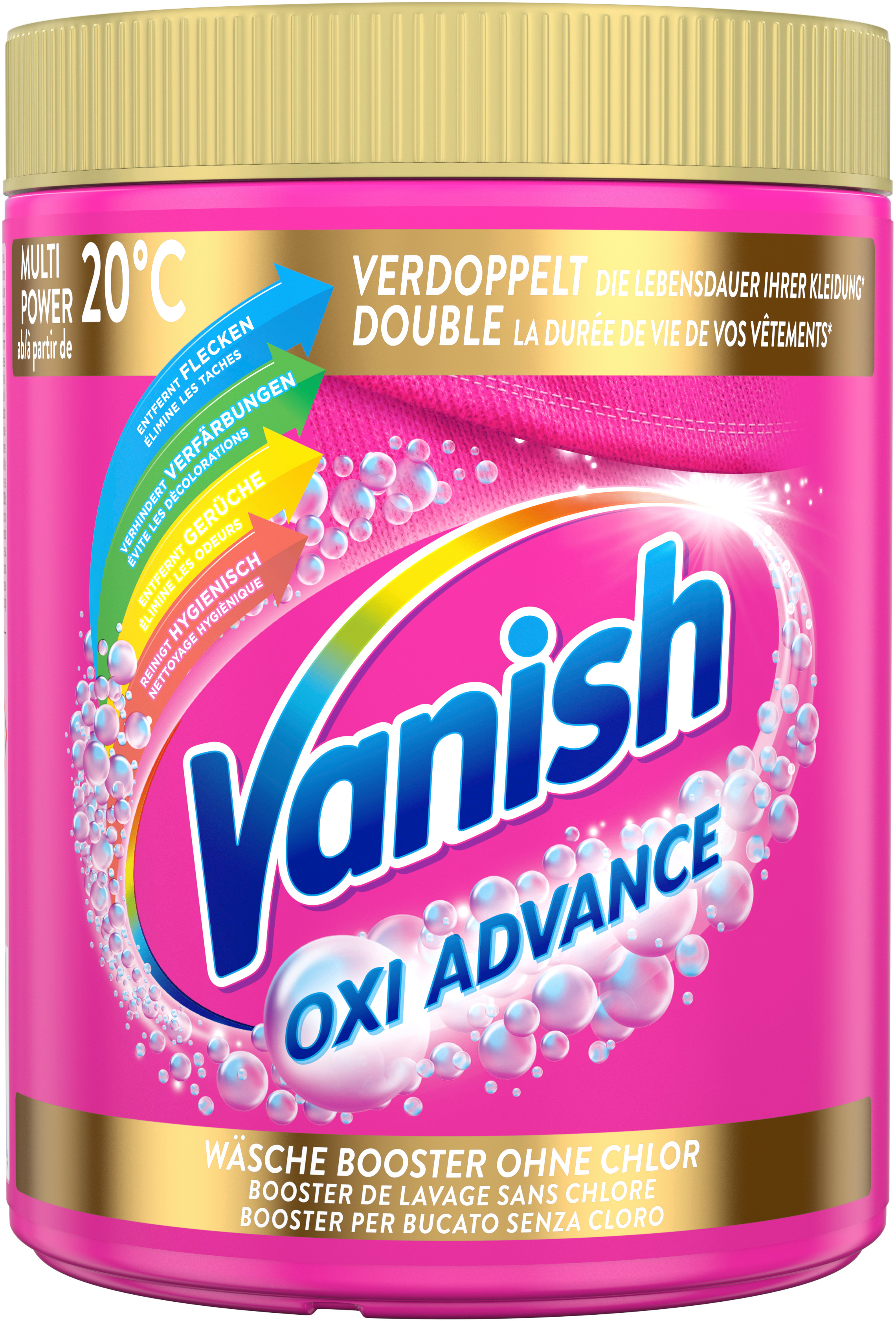 VANISH Poudre Gold Oxi Advance 900g 3280746 rose